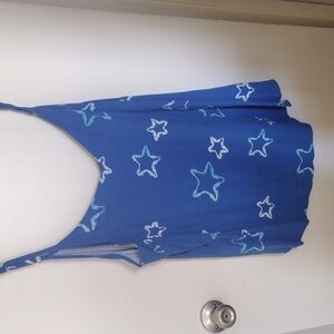 Torrid Blue and white star tank